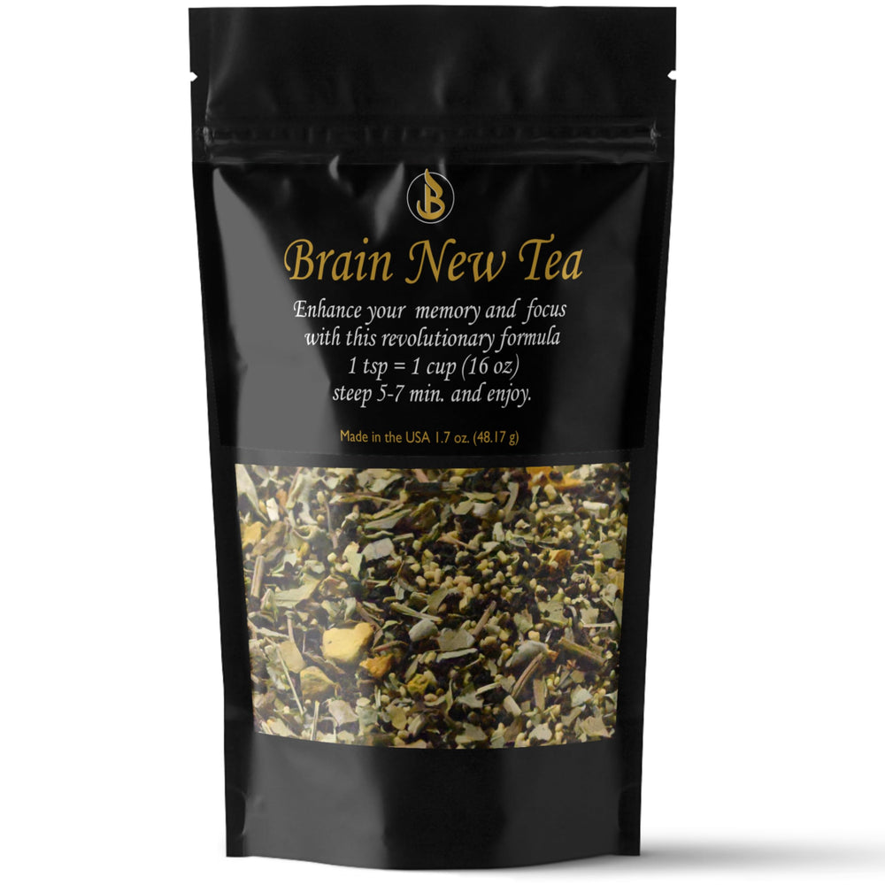 Bahlake Brain New Tea bag in cup for a convenient focus-boosting ritual.