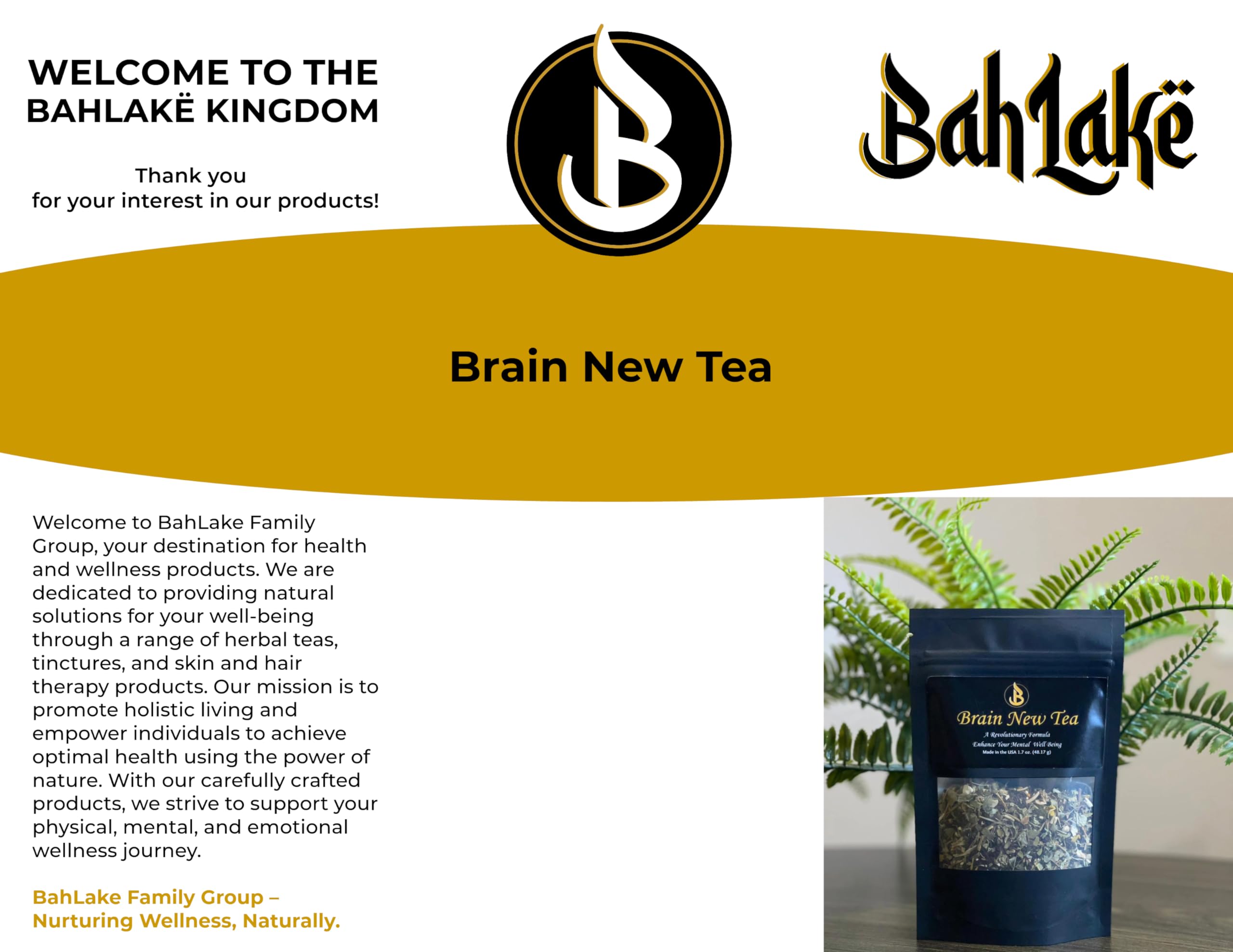 Steeped Brain New Tea in a cup releasing aroma and gentle uplift.
