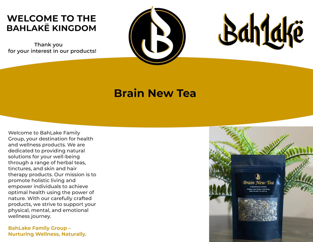Steeped Brain New Tea in a cup releasing aroma and gentle uplift.