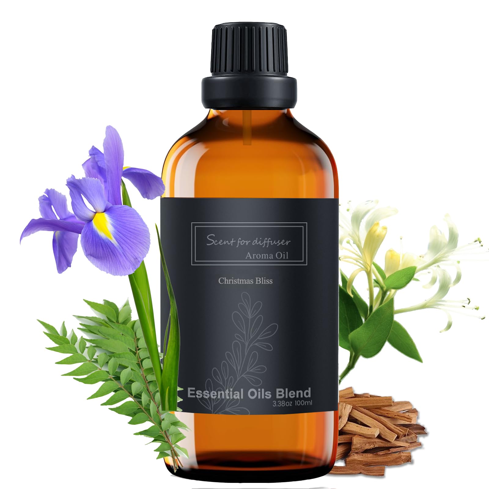 BAIESHIJI Christmas Bliss diffuser oil bottle ready for luxurious home fragrance enhancement.