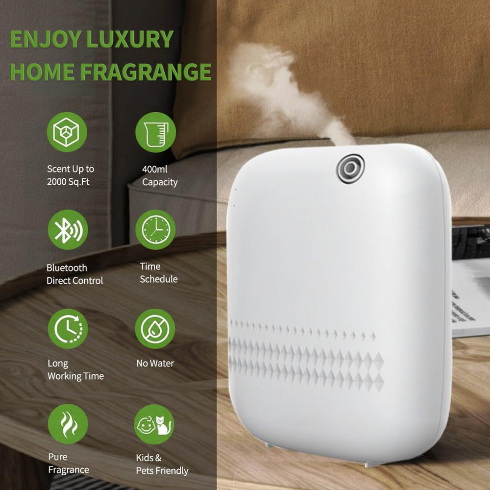 BAIESHIJI diffuser covers up to 2000 sq ft for home or office ambiance