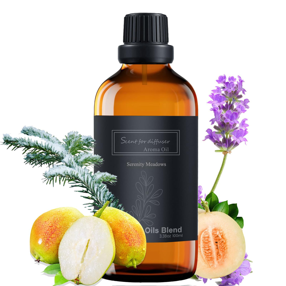 BAIESHIJI hotel diffuser oil bottle in amber glass for lasting fragrance.