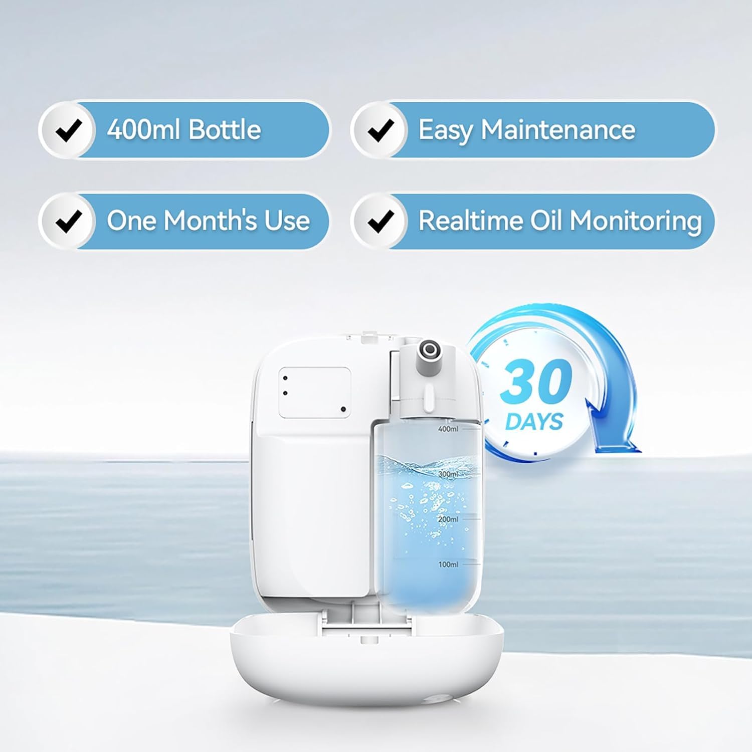 BAIESHIJI app control display showing Bluetooth setup for personalized fragrance.