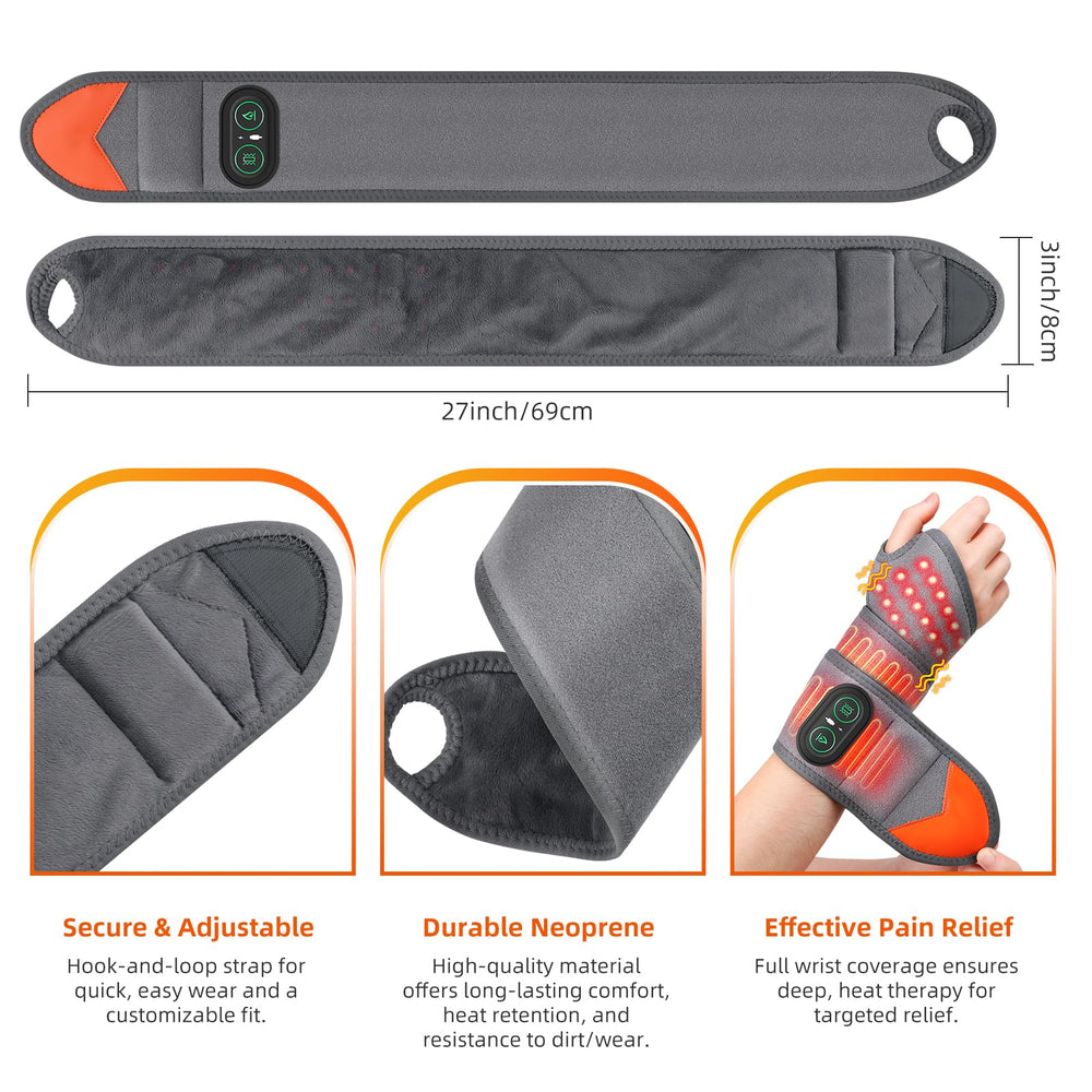 BAISEMAIN red-light therapy wrist brace for improved circulation