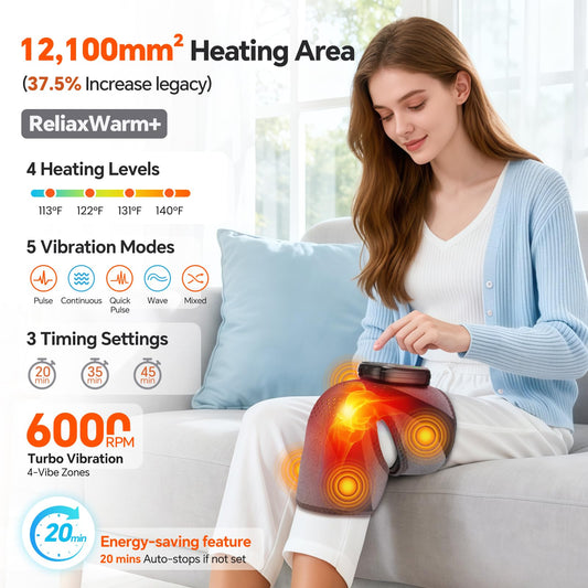 BAISEMAIN heating pad for knee highlights broad heat coverage for arthritis relief