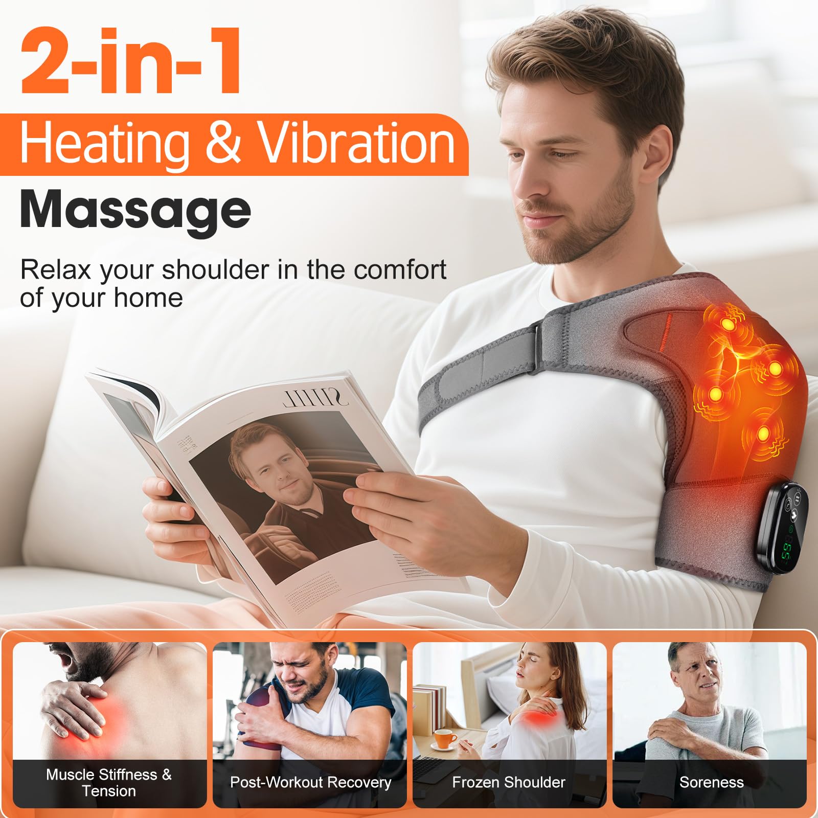BAISEMAIN wide heat coverage targeting shoulder muscles