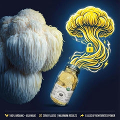 Baja North Mercantile lions mane powder option for smoothies or soups.