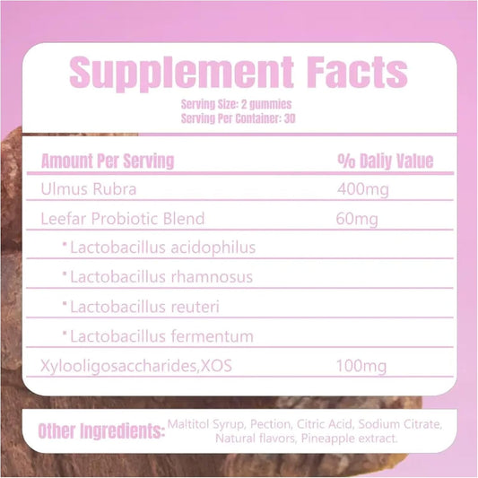 Bakong Her Juicy Probiotics gummies closeup highlighting taste and routine