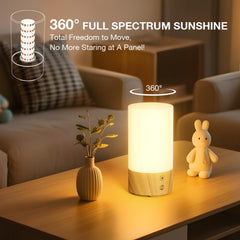 Bakzon adjustable brightness and three color temperatures tailor sessions for different tasks.