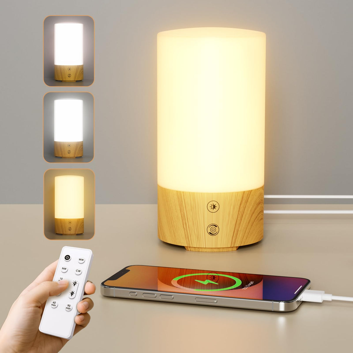 Bakzon light therapy lamp with 10,000 lux delivers UV-free brightness for daily use.