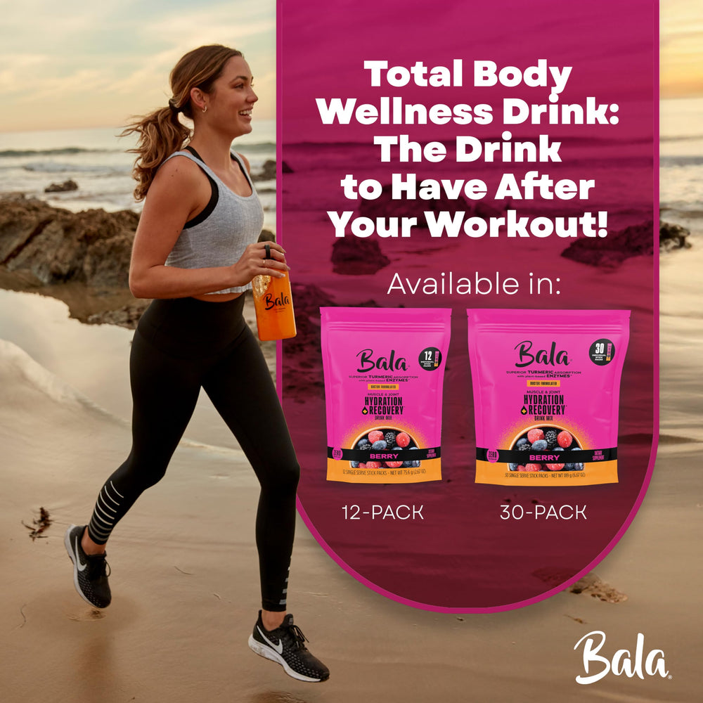 BALA berry flavor drink mix shown in close-up for convenient hydration