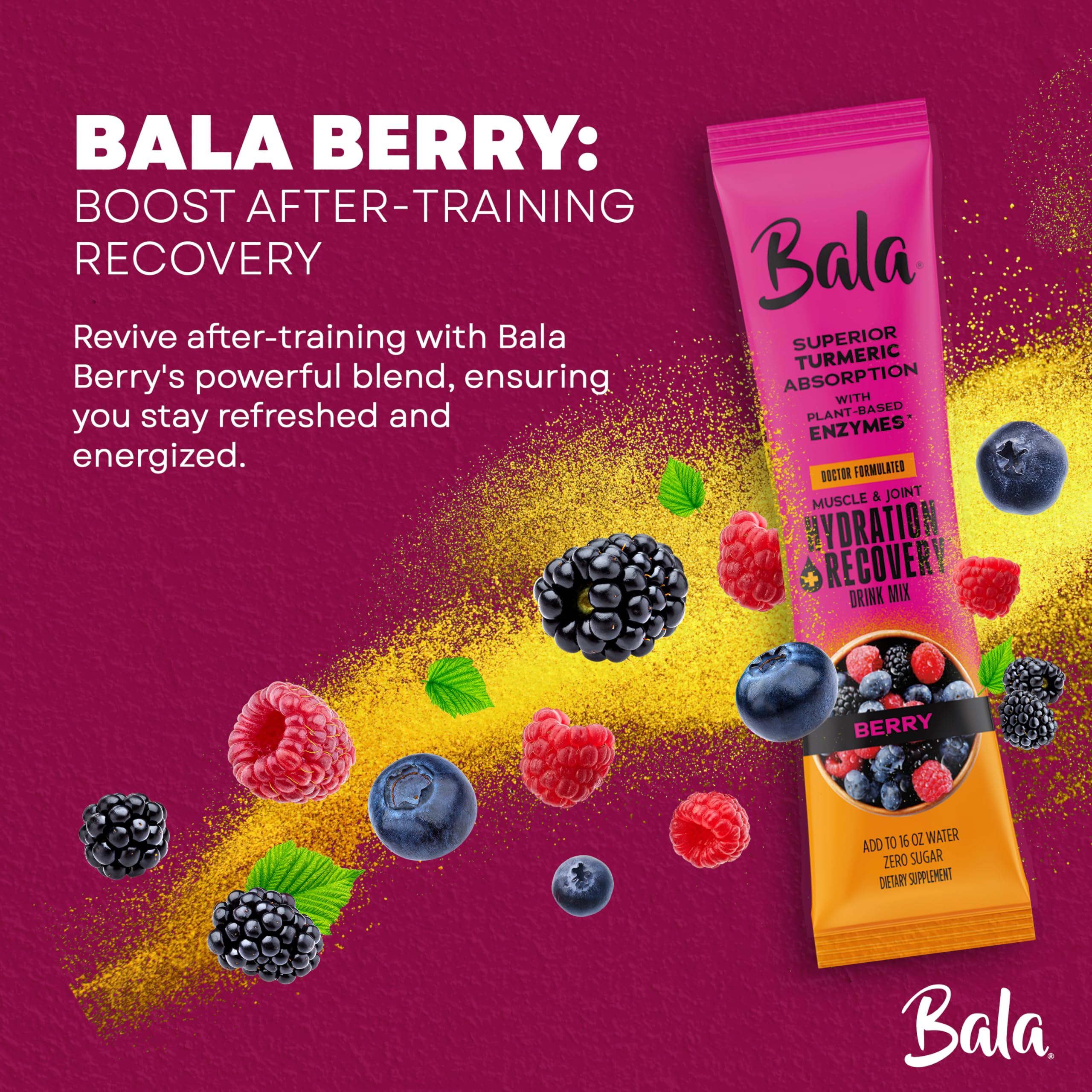 BALA enzyme blend with bromelain and papain enhances absorption during workouts
