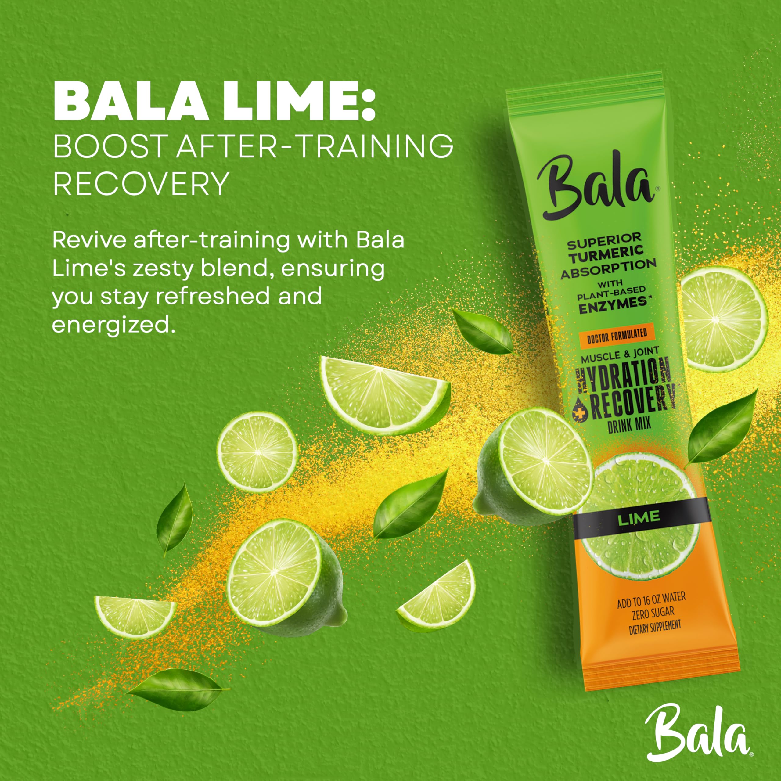 BALA Enzyme powder dissolving in water for quick hydration