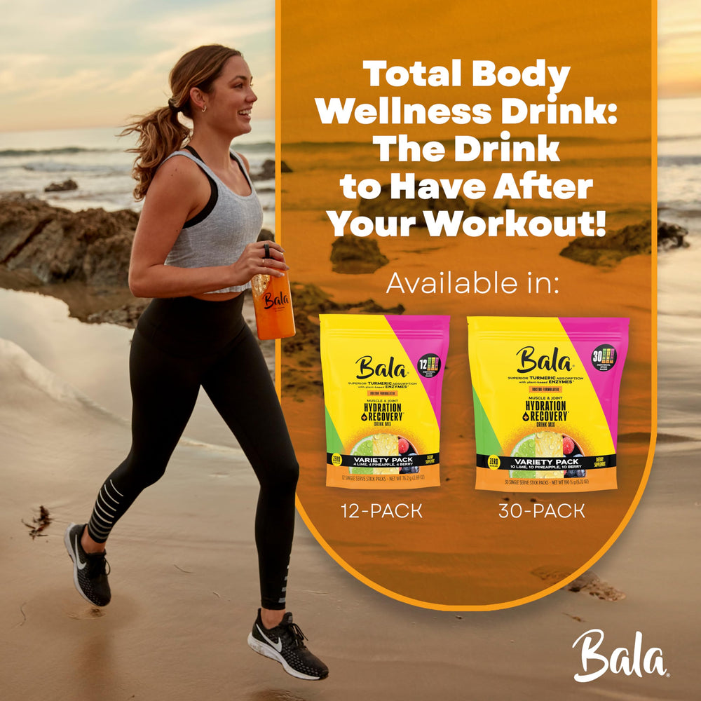 BALA powder dissolving in water for a smooth, clump-free drink.