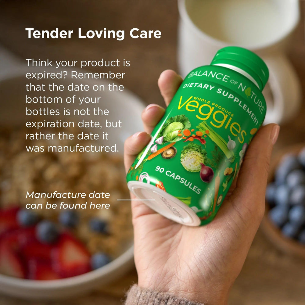 Balance of Nature bundle packaging showing fruits and veggies