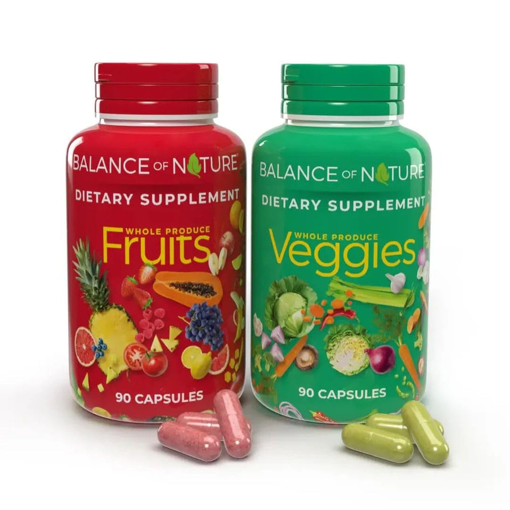 Balance of Nature Fruits bottle close-up with real fruit ingredients