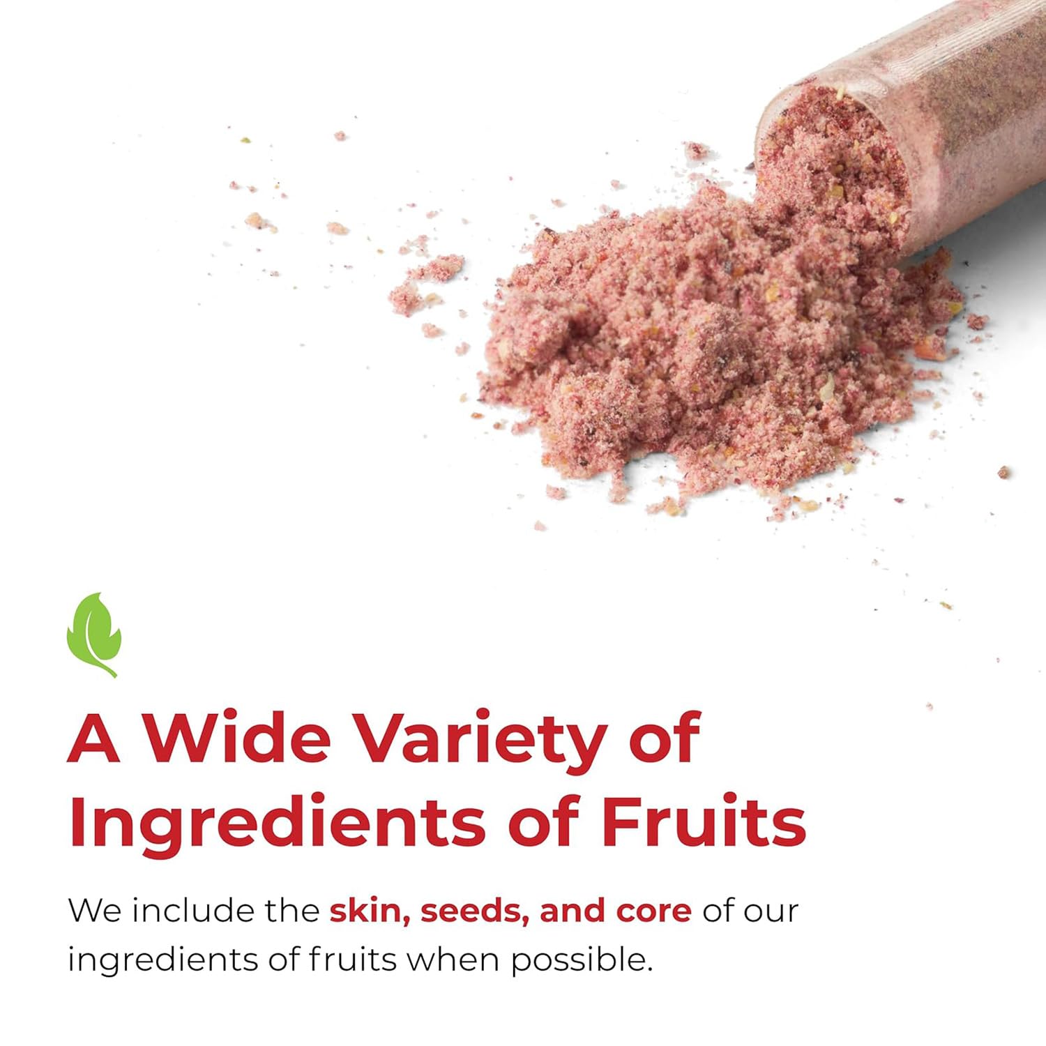 Balance of Nature fruits supplement capsule closeup shows vegan, clean formula.