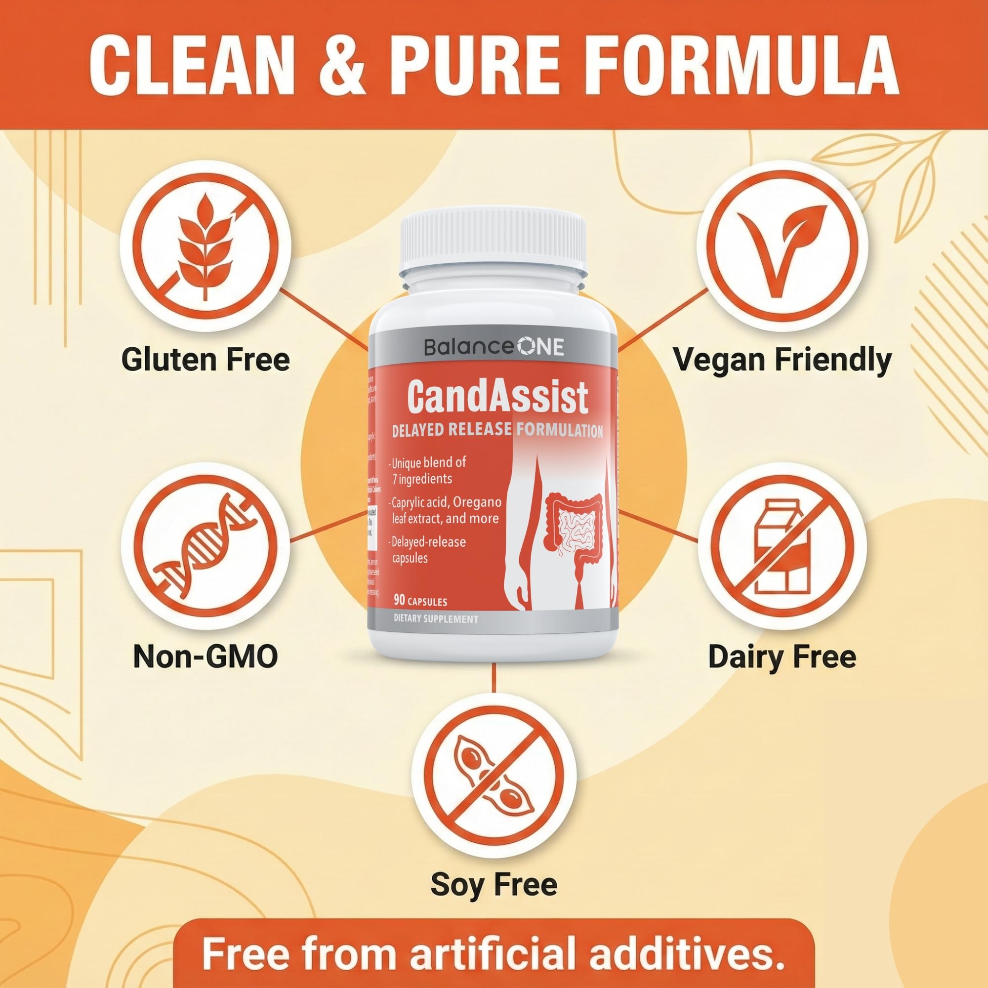 Vegan formula icon indicating plant-based ingredients in CandAssist.