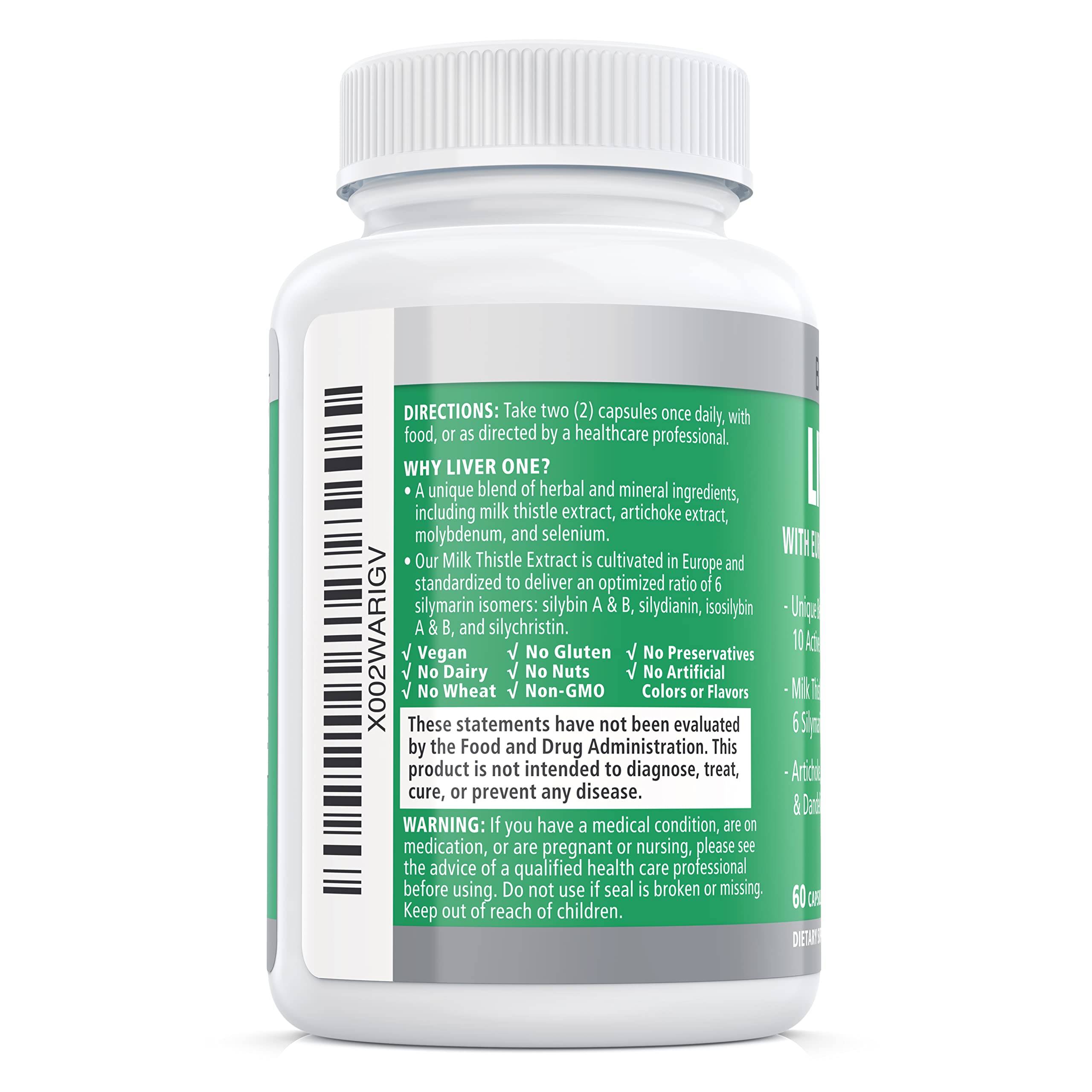 Balance ONE liver support with glass of water for daily routine