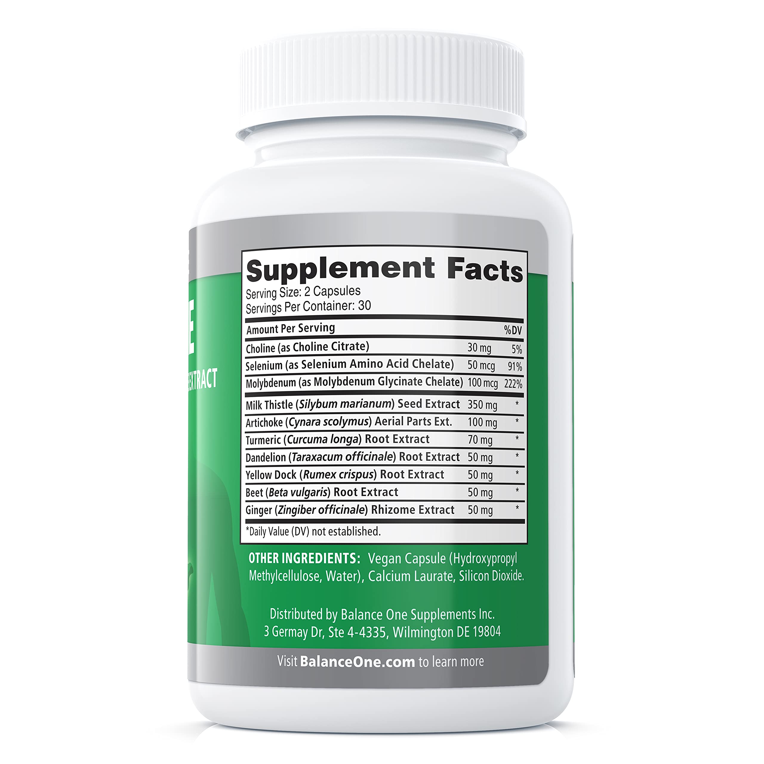 Balance ONE vegan capsules for liver support