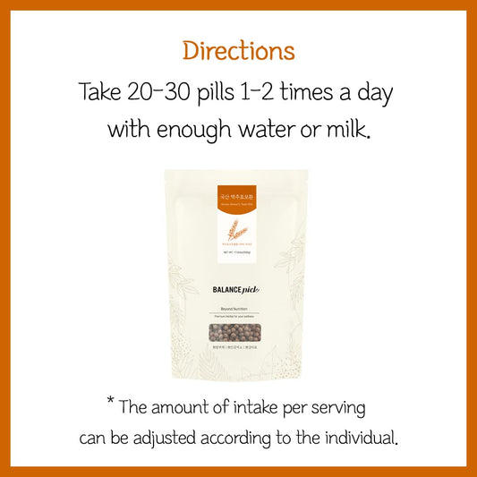 BALANCE PICK bottle pour showing capsules ready for daily use