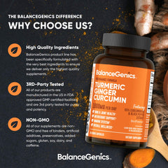 BalanceGenics ginger-turmeric root powder close-up for a natural wellness routine.