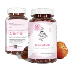 Balancing Act Balanced Babe bottle front view for daily digestive balance.