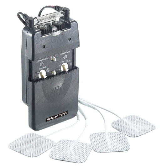 Balego Travel Dual Channel device shown for targeted pain relief on the go.