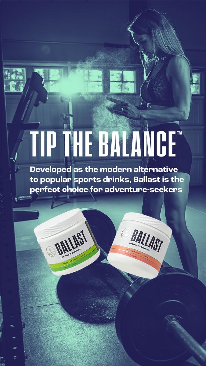 Ballast travel-friendly packaging ready for hydration on the go.