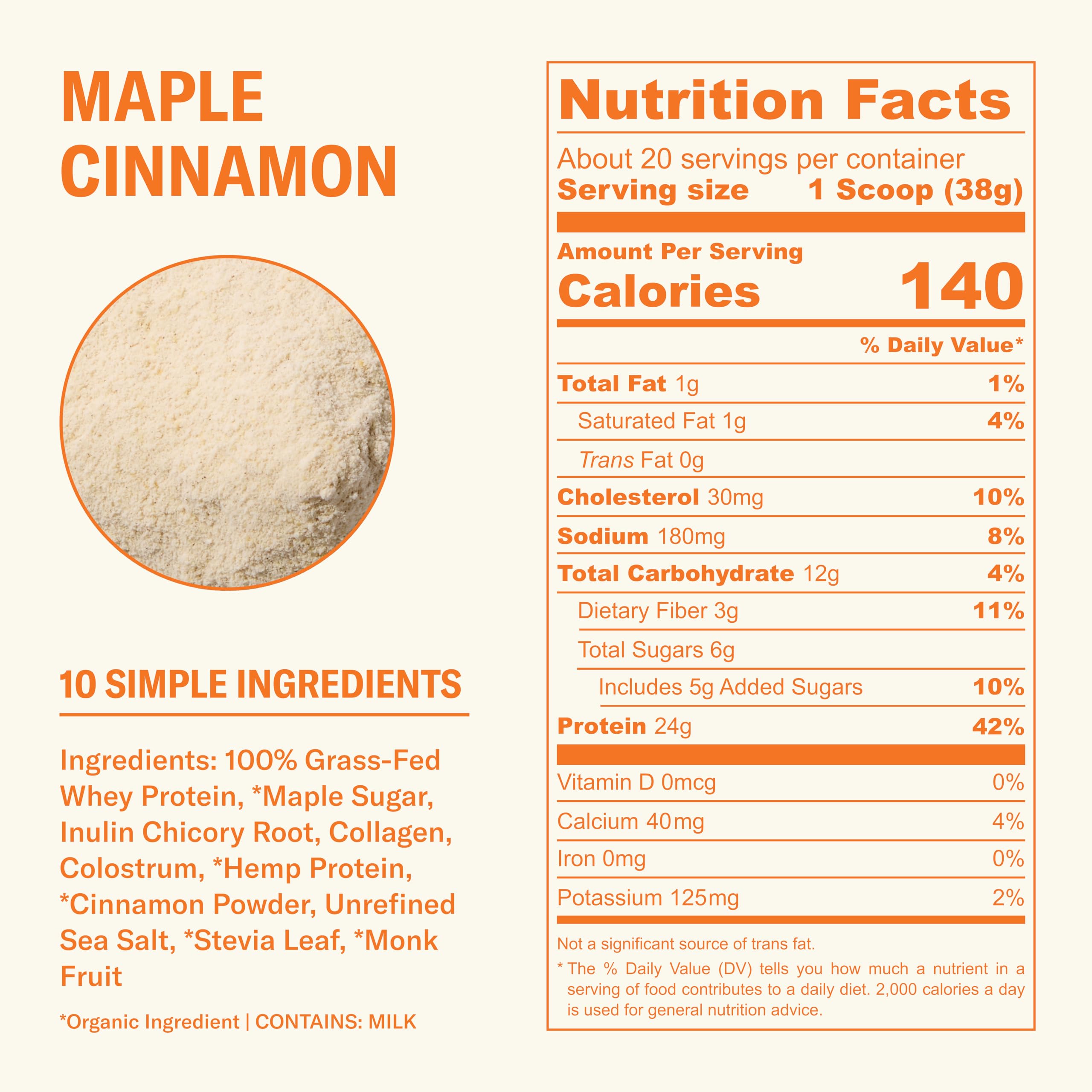 Ballerina Farm 24g protein per serving supports active lifestyles.