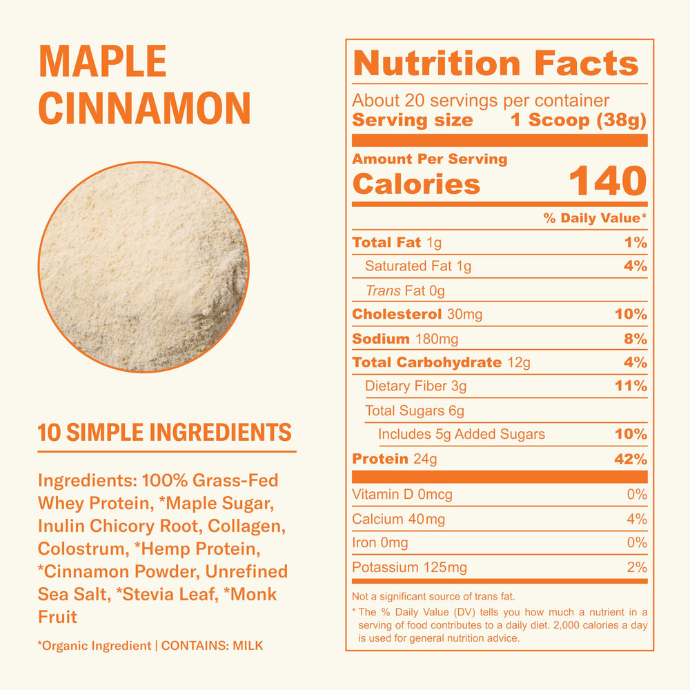 Ballerina Farm 24g protein per serving supports active lifestyles.