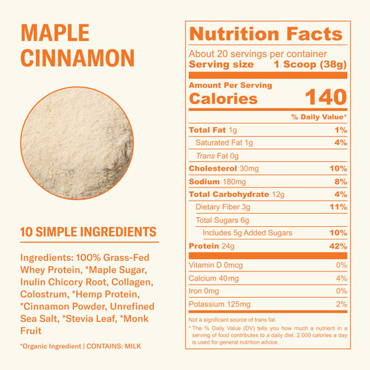 Ballerina Farm 24g protein per serving supports active lifestyles.