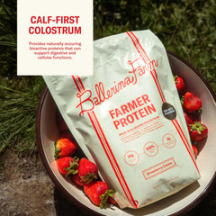 Ballerina Farm prebiotic fiber powder stirred into water