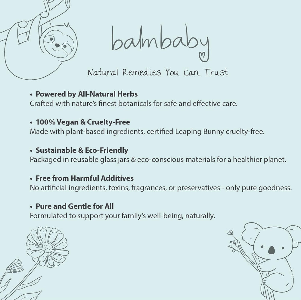 Balm Baby Teething Rescue Kit rub bottle eases cutting gums with soothing plant oils