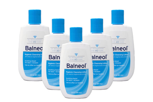 Balneol cleansing lotion bottle front view for daily hygiene use