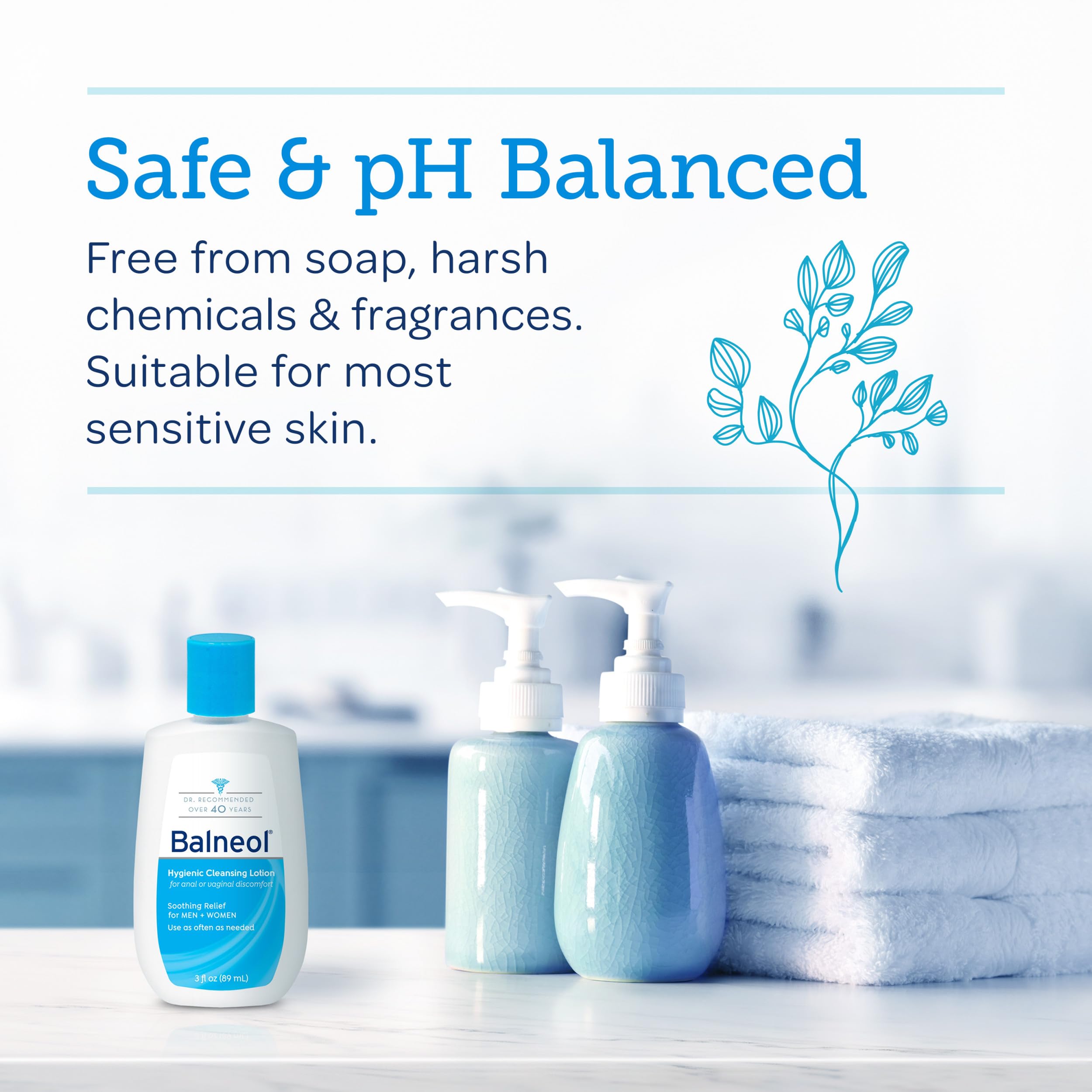 Balneol packet packaging emphasizes portability and hygiene