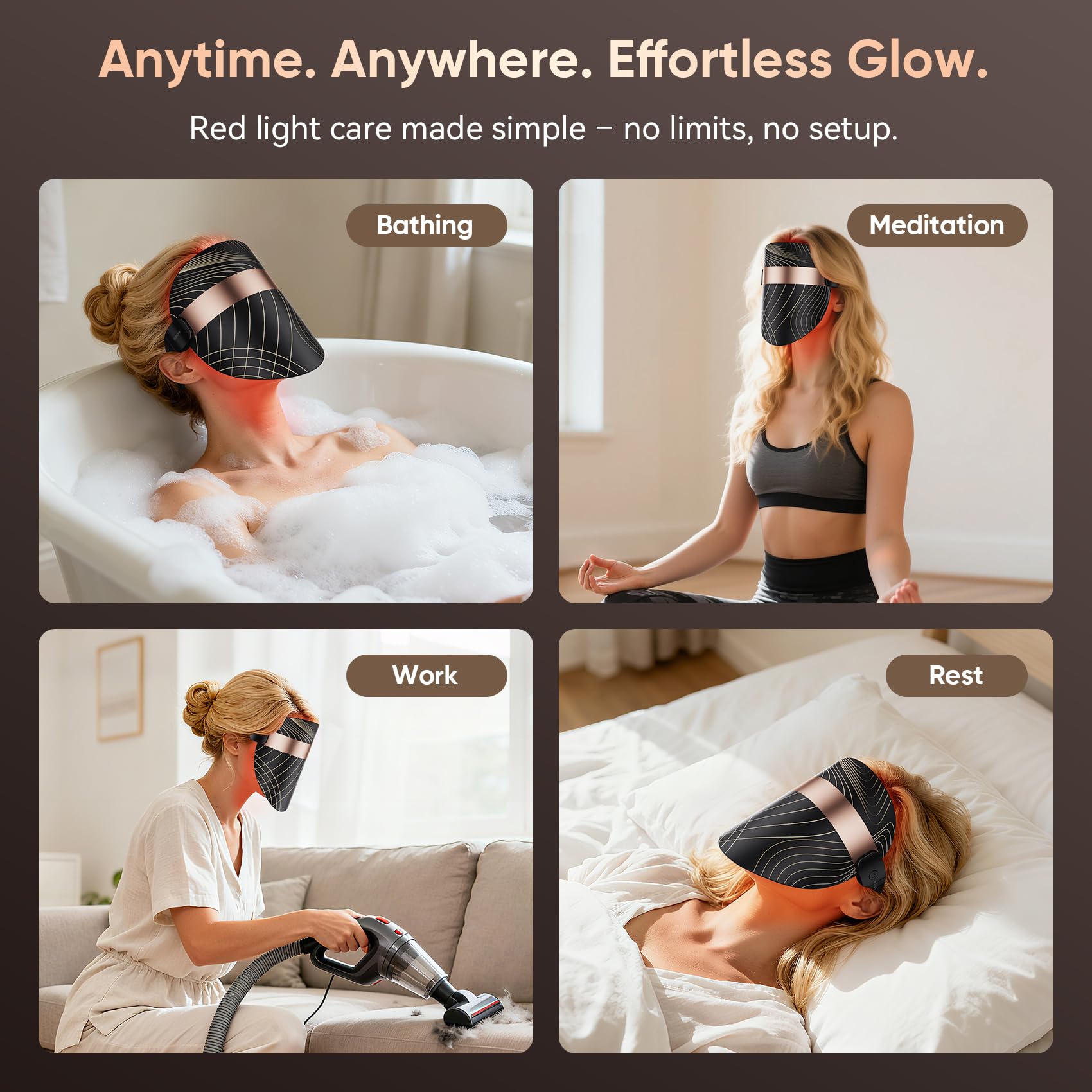 Balnore portable hands-free design lets you use it anywhere