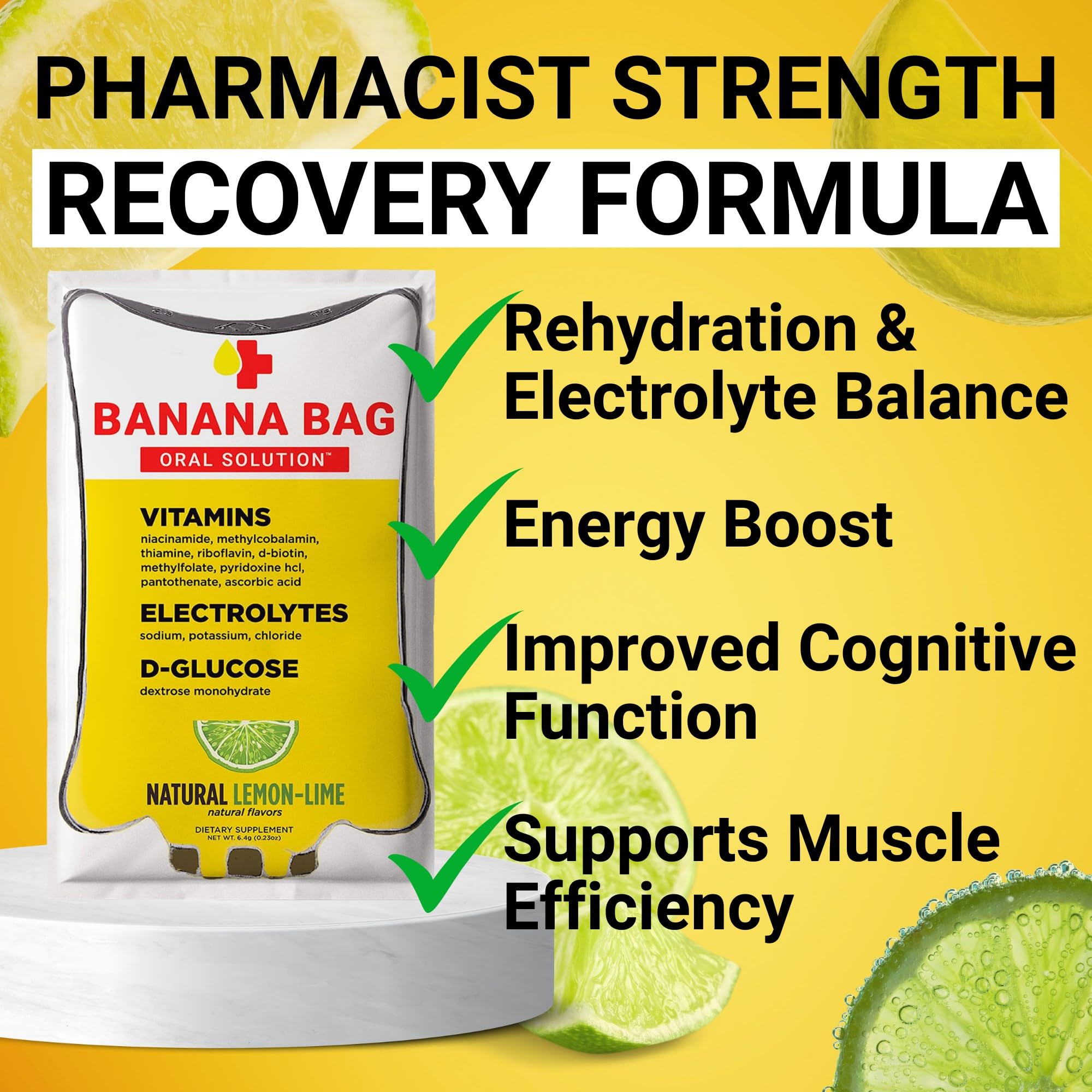 Banana Bag packets being poured into a glass for fast hydration after activity