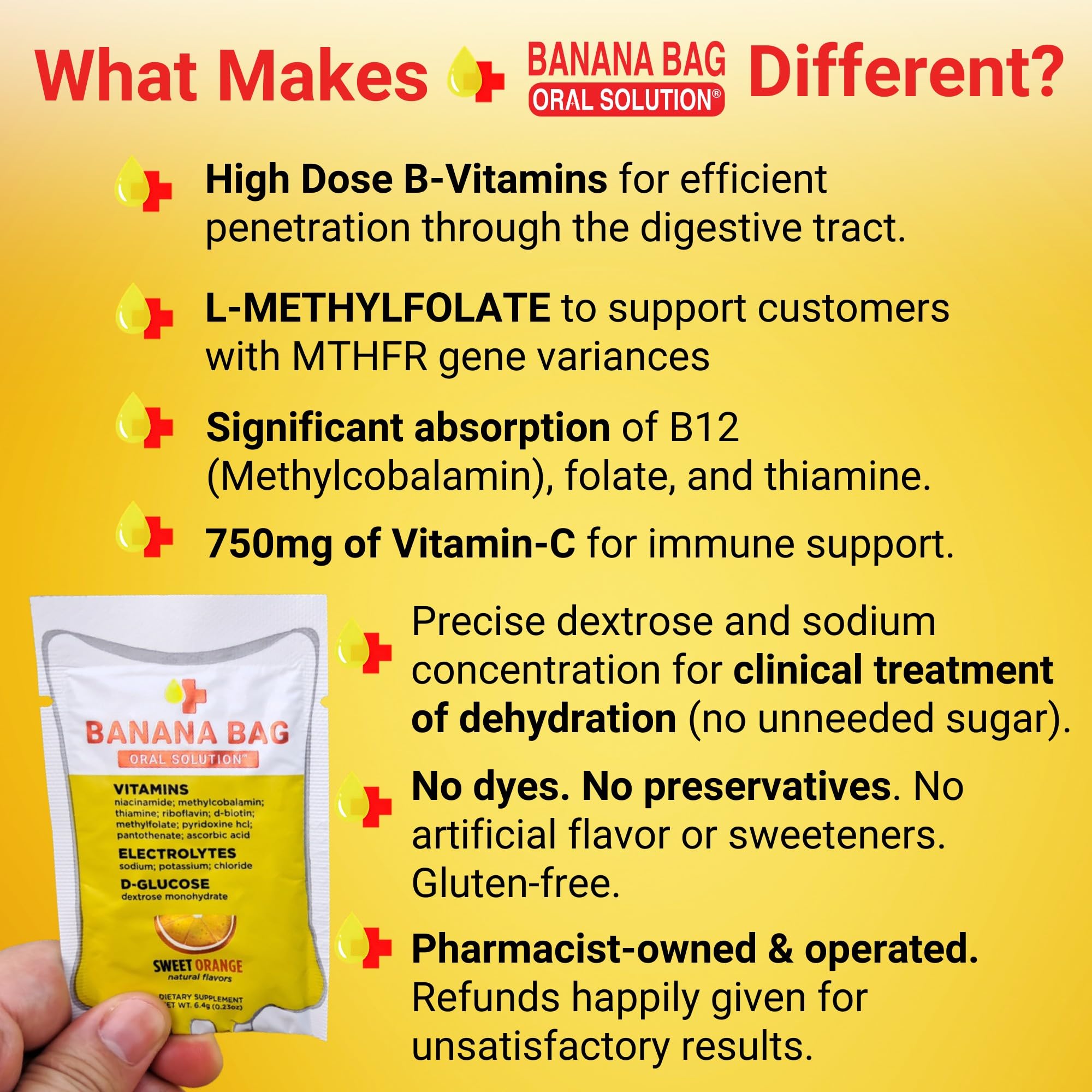 Banana Bag pharmacist-inspired hydration formula illustration