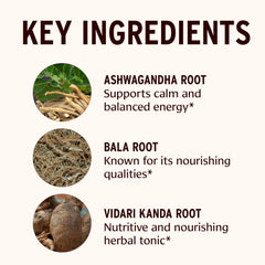 Sesame and sunflower oil base visible in Ashwagandha Oil+