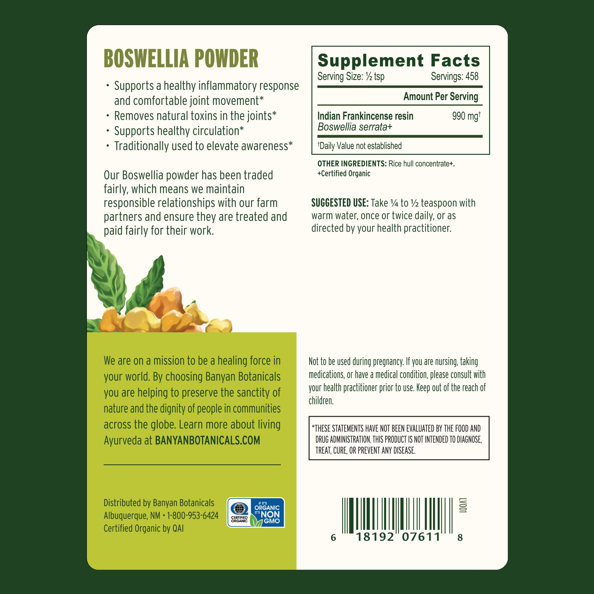 Scooping Boswellia powder for flexible daily servings