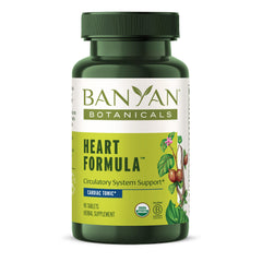 Banyan Botanicals Heart Formula bottle with tablets for daily wellness support