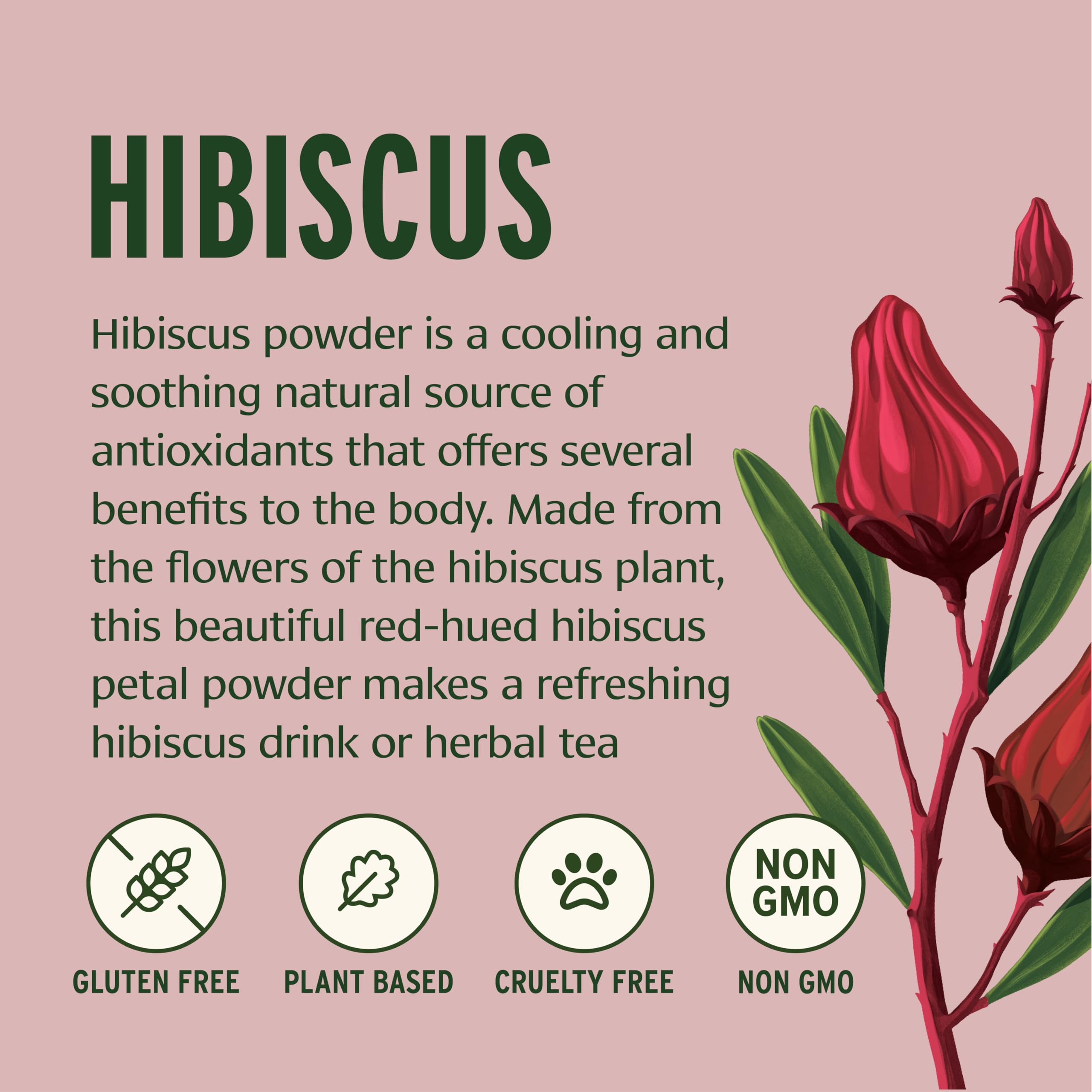 Brewing Banyan Botanicals hibiscus tea with powder creates a cooling beverage.