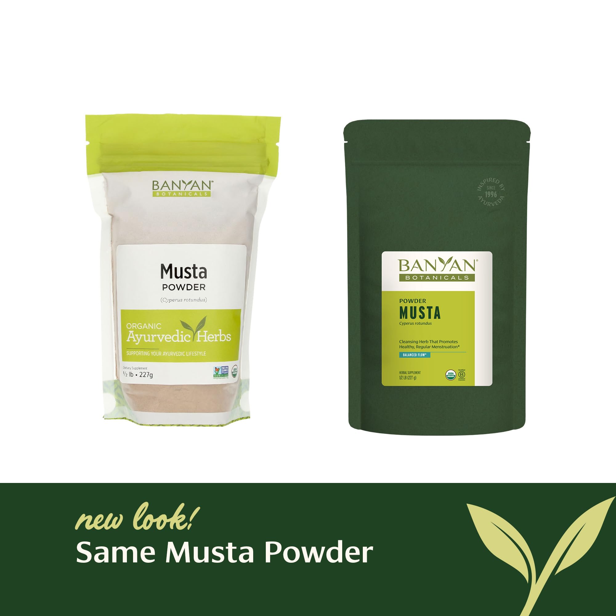 Banyan Musta powder dosage spoon shown for measurement