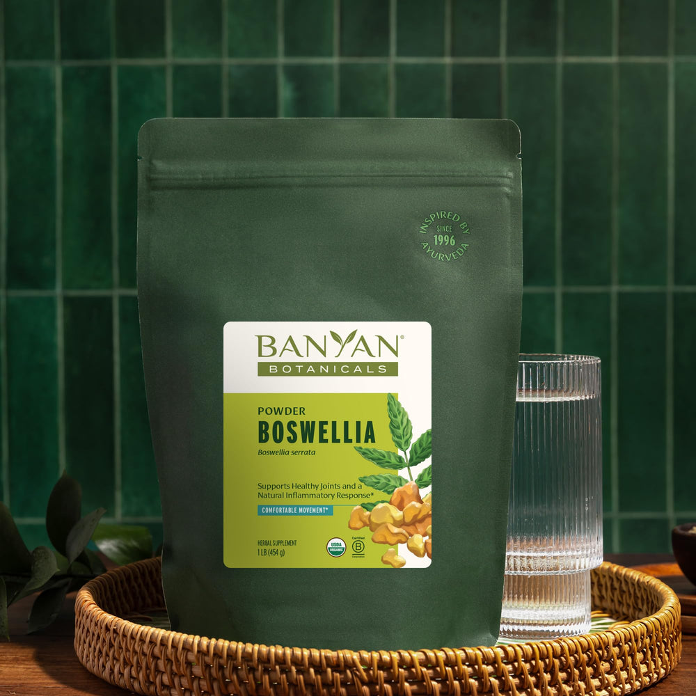 Organic, sustainably sourced Boswellia with non-GMO assurance for clean ingredients