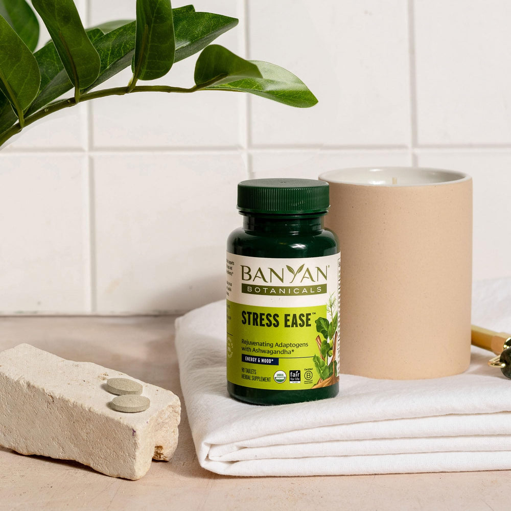 Banyan Stress Ease USDA Organic certification seal.