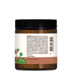 Banyan Botanicals Trim Balm offers warming sensation during a self-care massage.