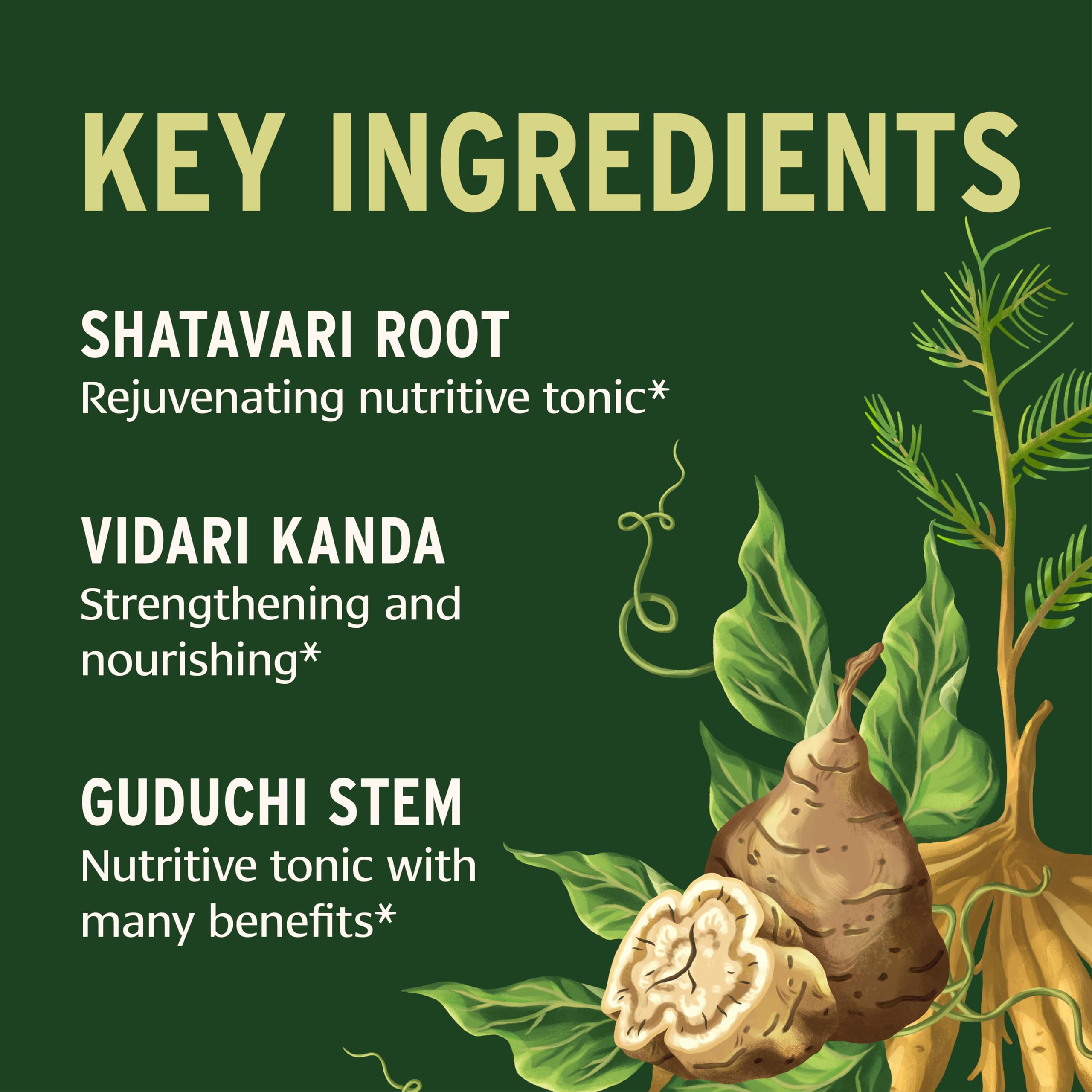 Banyan Botanicals packaging shows non-GMO vegan formula.