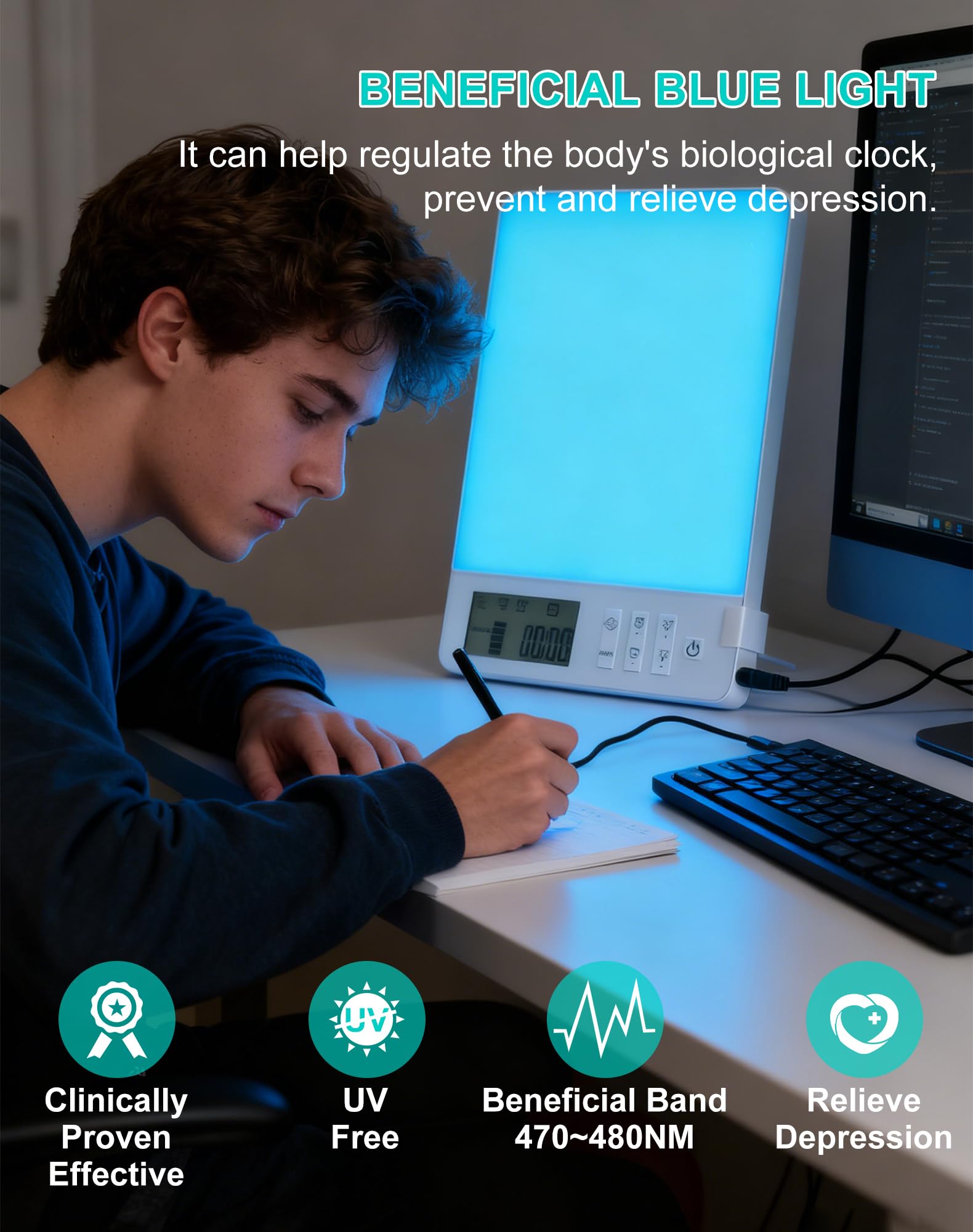 BAOMING-brightness-levels lets you tailor light for reading, work, or relaxation.