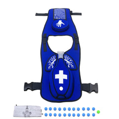 Baozenp Heimlik trainer vest front view for safe, realistic first aid practice.
